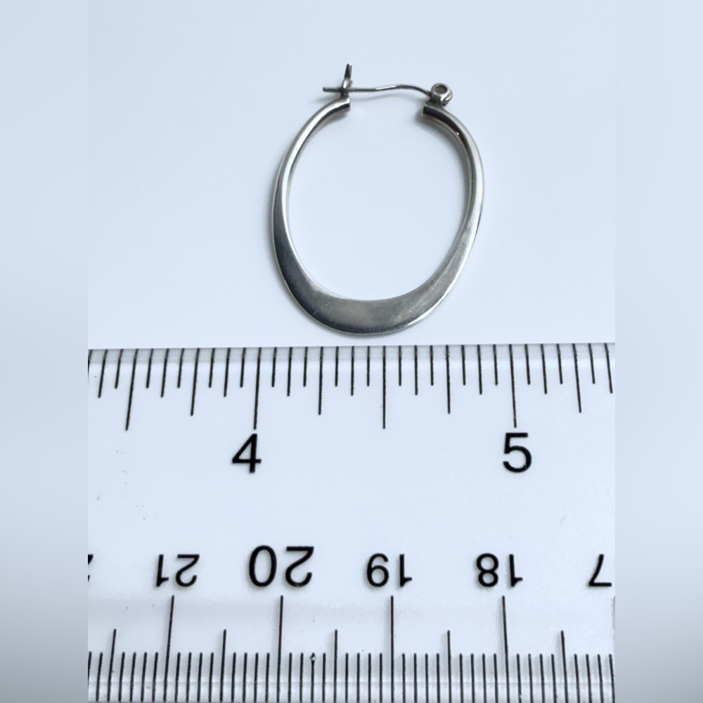 Silpada Silver Hoop Earrings - Picture 9 of 10